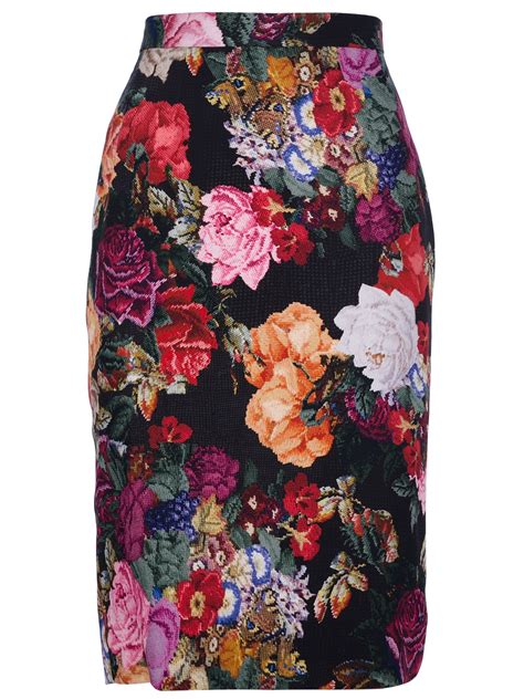 dolce gabbana skirt polyvore|dolce and gabbana floral skirt.